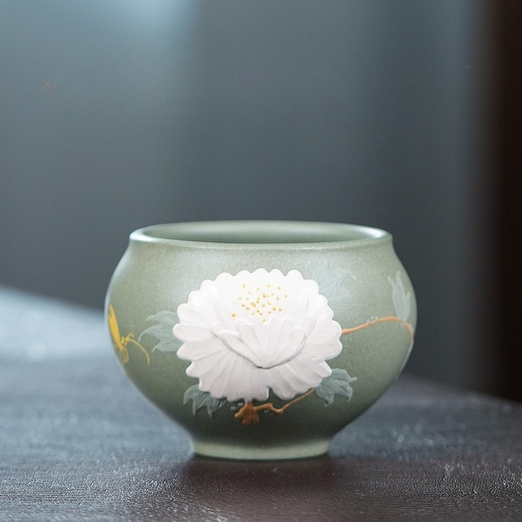 Gongfu Tea Set - 이싱 지사 수제 작약향 차컵 마스터컵