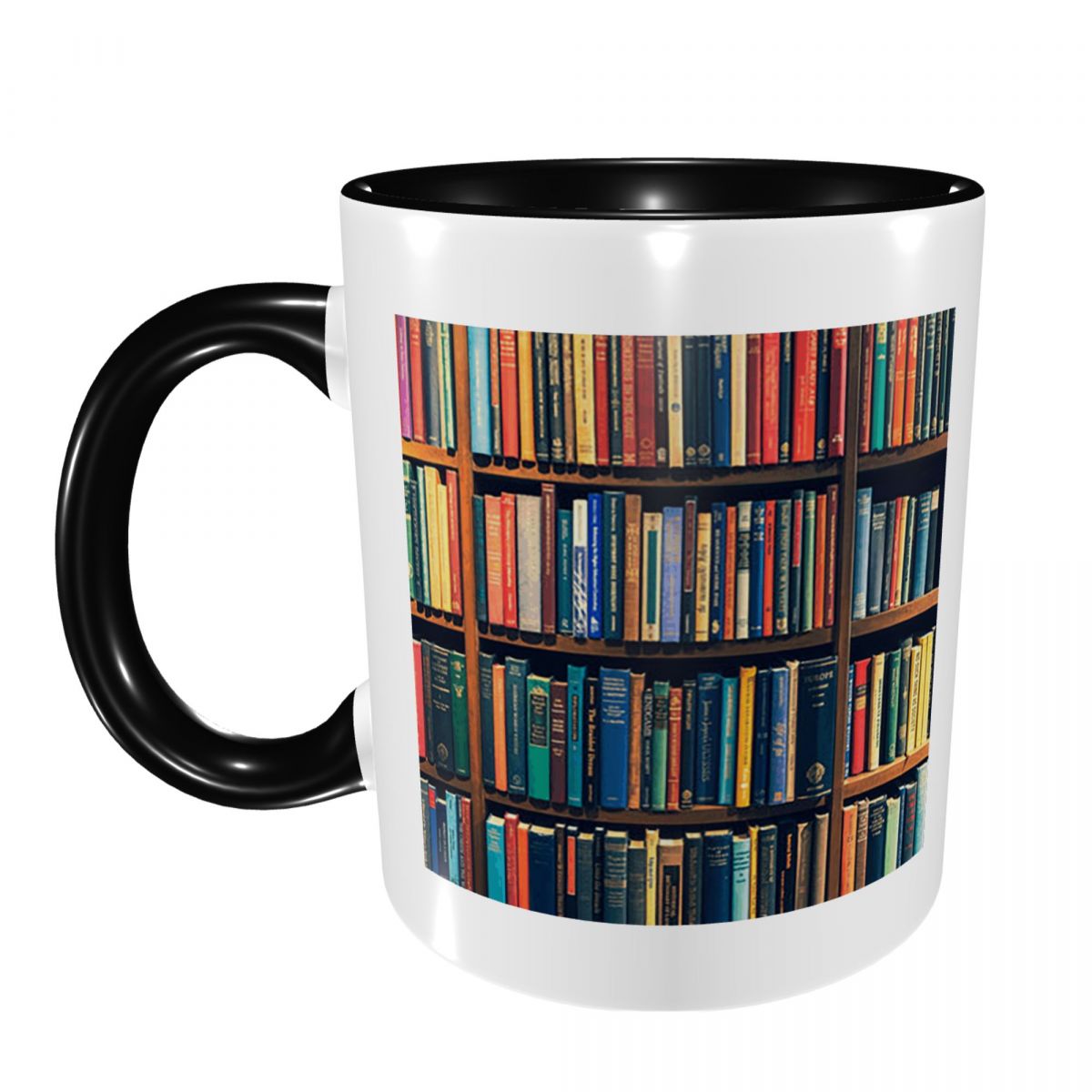 Coffee Tea Library - 교육 도서관 도서 1권 머그 재미있는