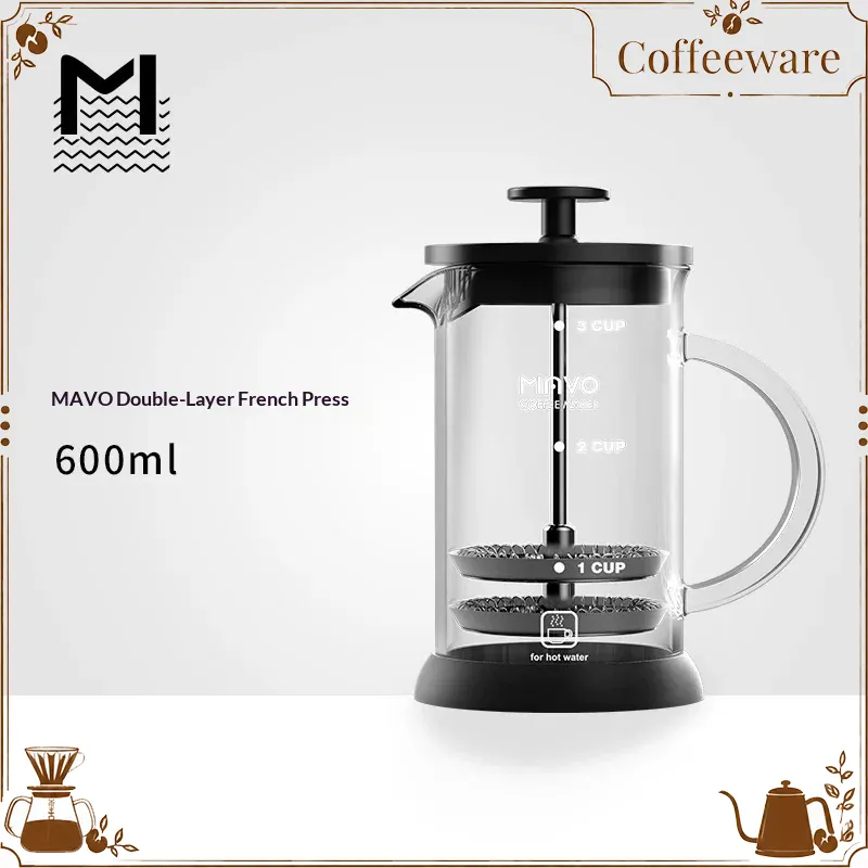 Coffee Tea Pot - MAVO 프렌치 프레스 커피 메이커 이중