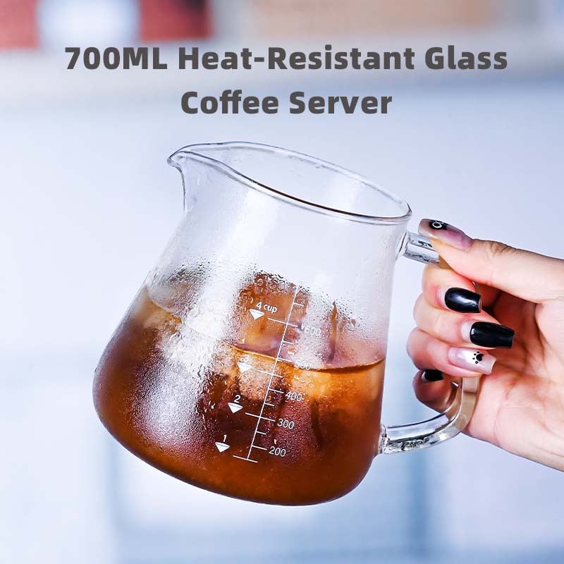 Coffee Tea Pot - 신제품 고보로실리케이트 700ml 유리 푸어 오버
