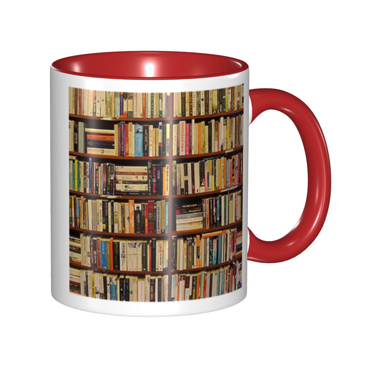 Coffee Tea Library - 교육 도서관 책 머그컵 재미있는 세라믹