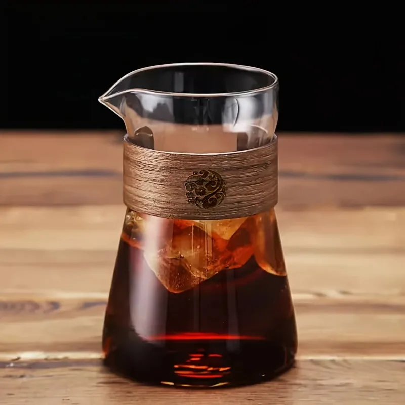 Cold Brew Jar - 목재 내열성 층, 높은 붕규산 에스프레소