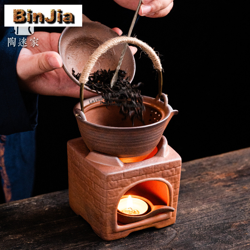 올드 락 머드 웜 티 티포트 손잡이 포함 스토브 세트, - Gongfu Tea Set 리뷰 및 가격