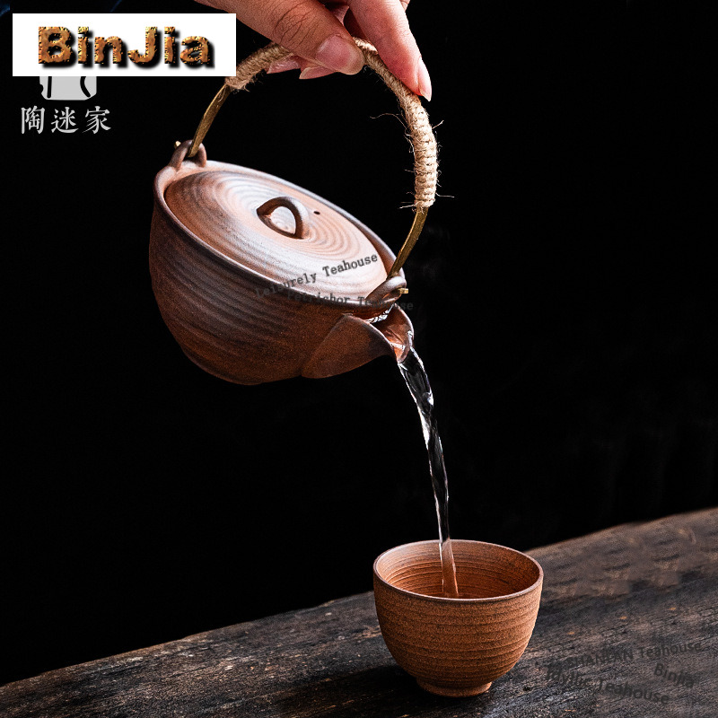 올드 락 머드 웜 티 티포트 손잡이 포함 스토브 세트, - Gongfu Tea Set 리뷰 및 가격