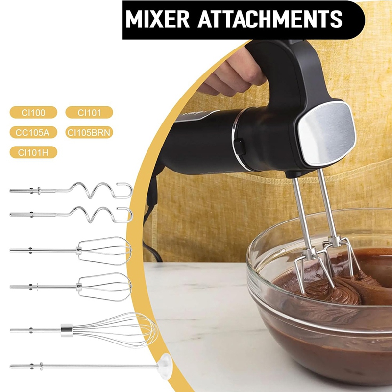 핸드 믹서 부착물 비터, 거품기, 블렌딩 로드 및 반죽 - Kitchenaid Mixer Hand Mixer 리뷰 및 가격