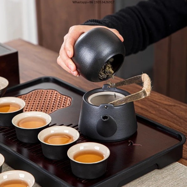 새로운 휴대용 여행 차 세트, 야외 차량용 전기 주전자 - Gongfu Tea Set 리뷰 및 가격