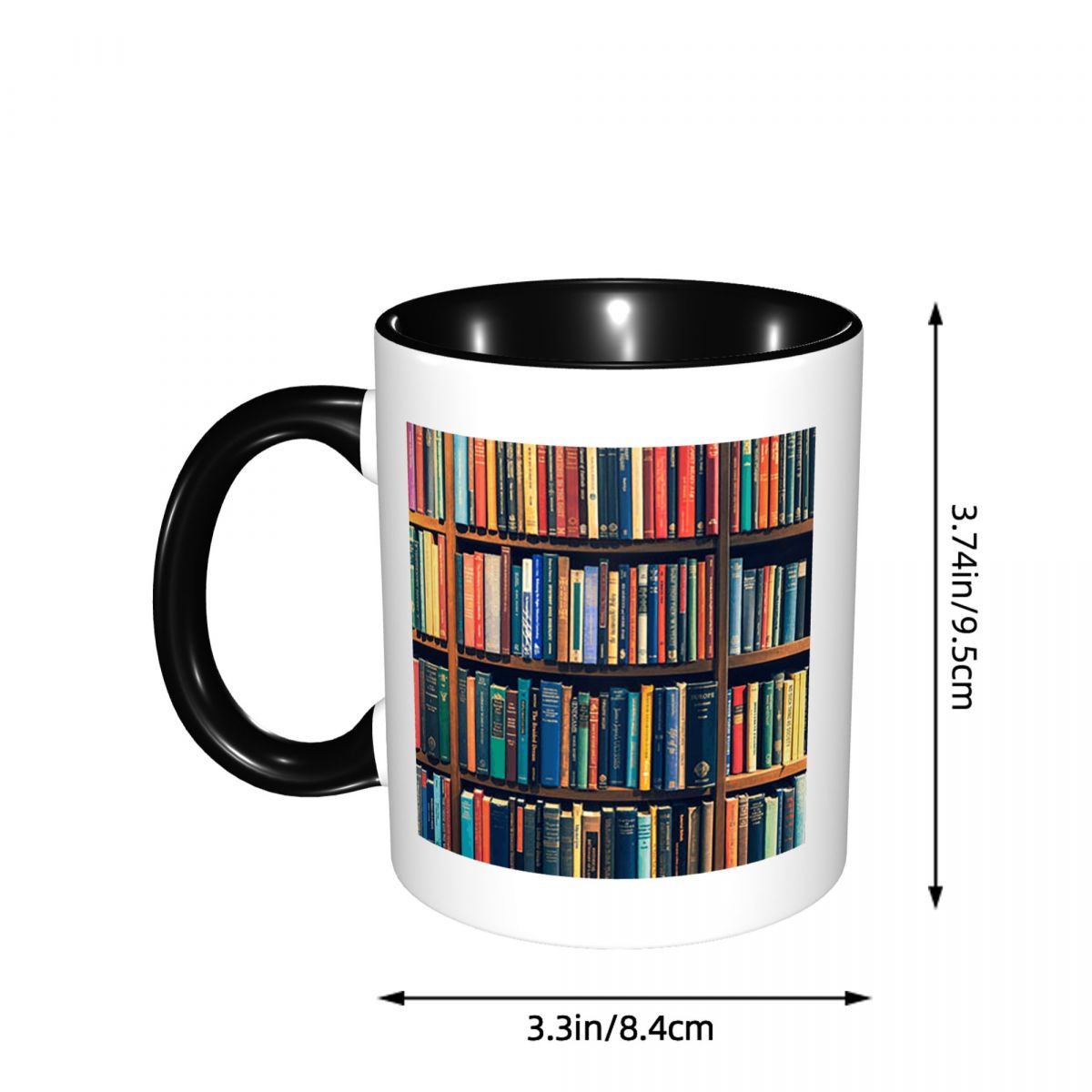 교육 도서관 도서 1권 머그 재미있는 세라믹 커피 컵  - Coffee Tea Library 리뷰 및 가격