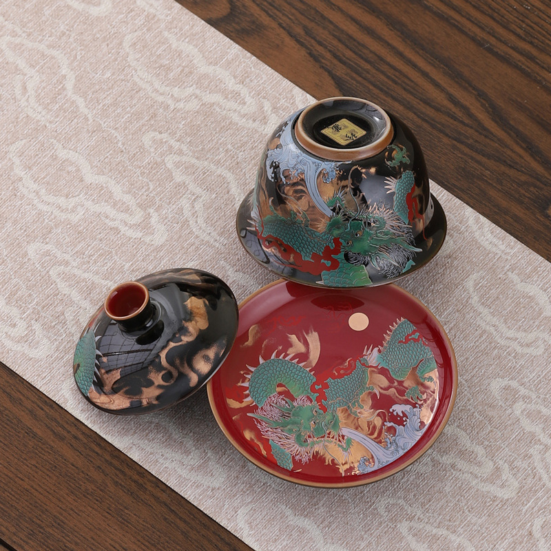 창의적인 레트로 세라믹 가이완 세트 찻잔 그릇 중국식  - Gongfu Tea Set 리뷰 및 가격