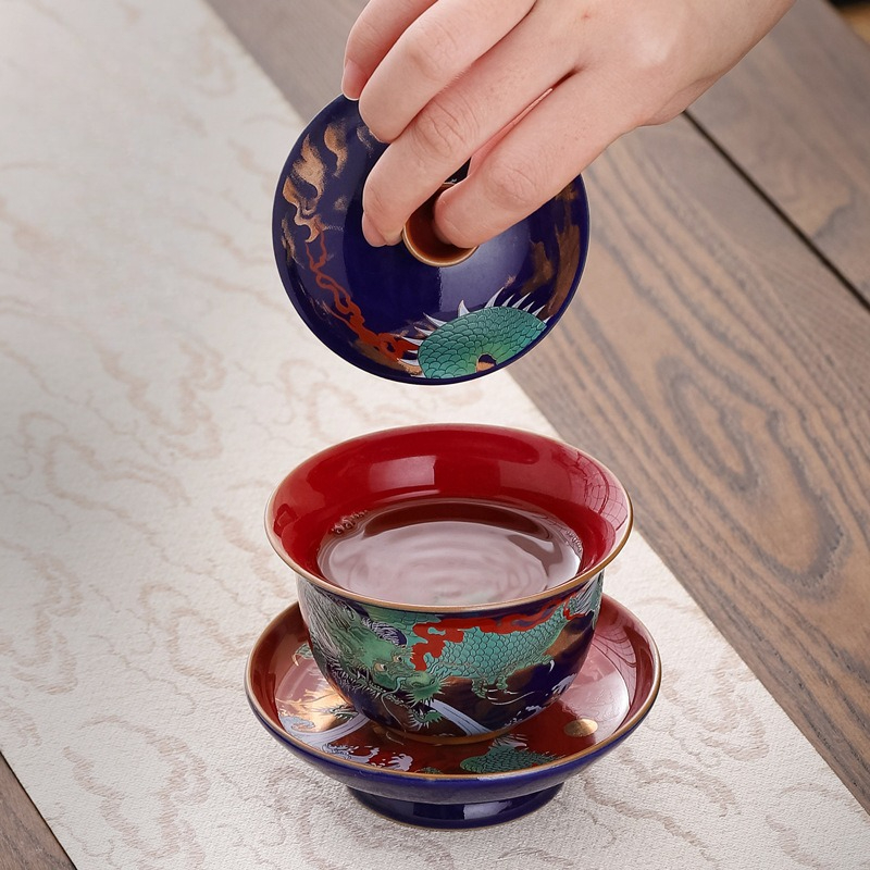 창의적인 레트로 세라믹 가이완 세트 찻잔 그릇 중국식  - Gongfu Tea Set 리뷰 및 가격