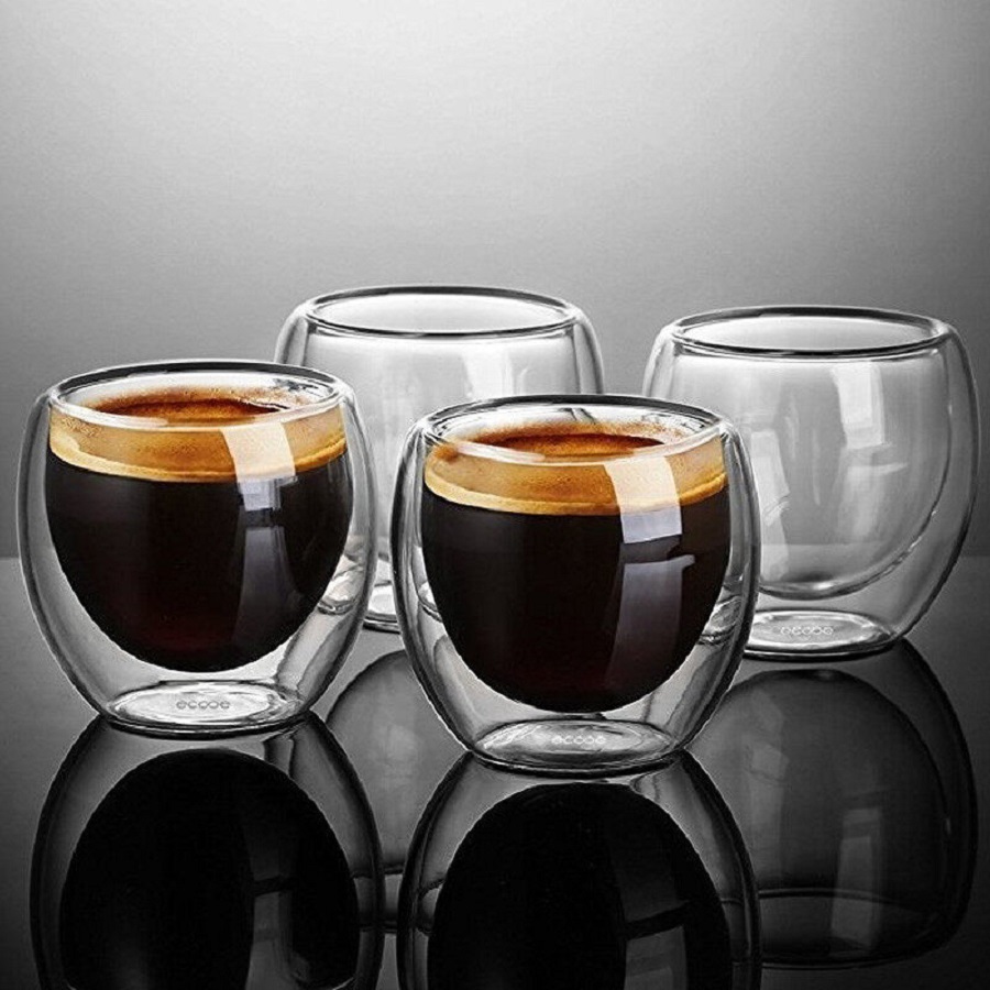 이중 벽 유리 커피 머그잔 유리 머그잔 이중 벽 카푸치 - Coffee Tea And Cocoa 리뷰 및 가격