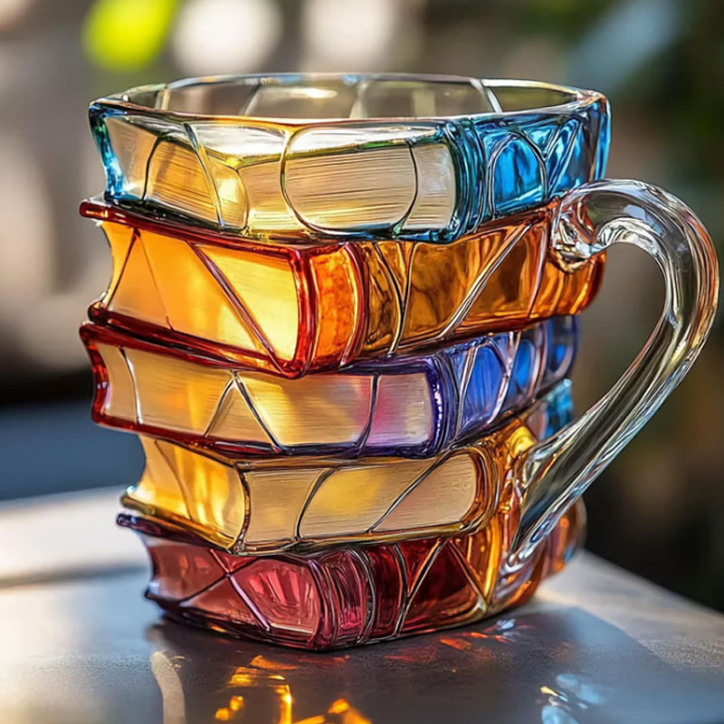 책 커피 머그잔 카푸치노 다채로운 3D 도서관 책 머그 - Coffee Tea Library 리뷰 및 가격