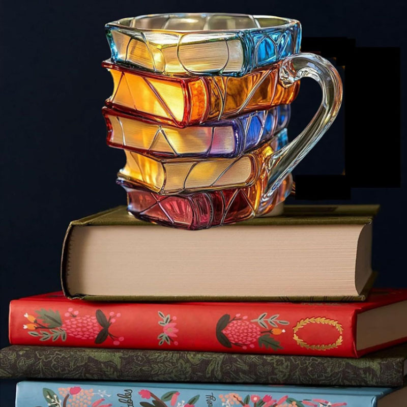 책 커피 머그잔 카푸치노 다채로운 3D 도서관 책 머그 - Coffee Tea Library 리뷰 및 가격