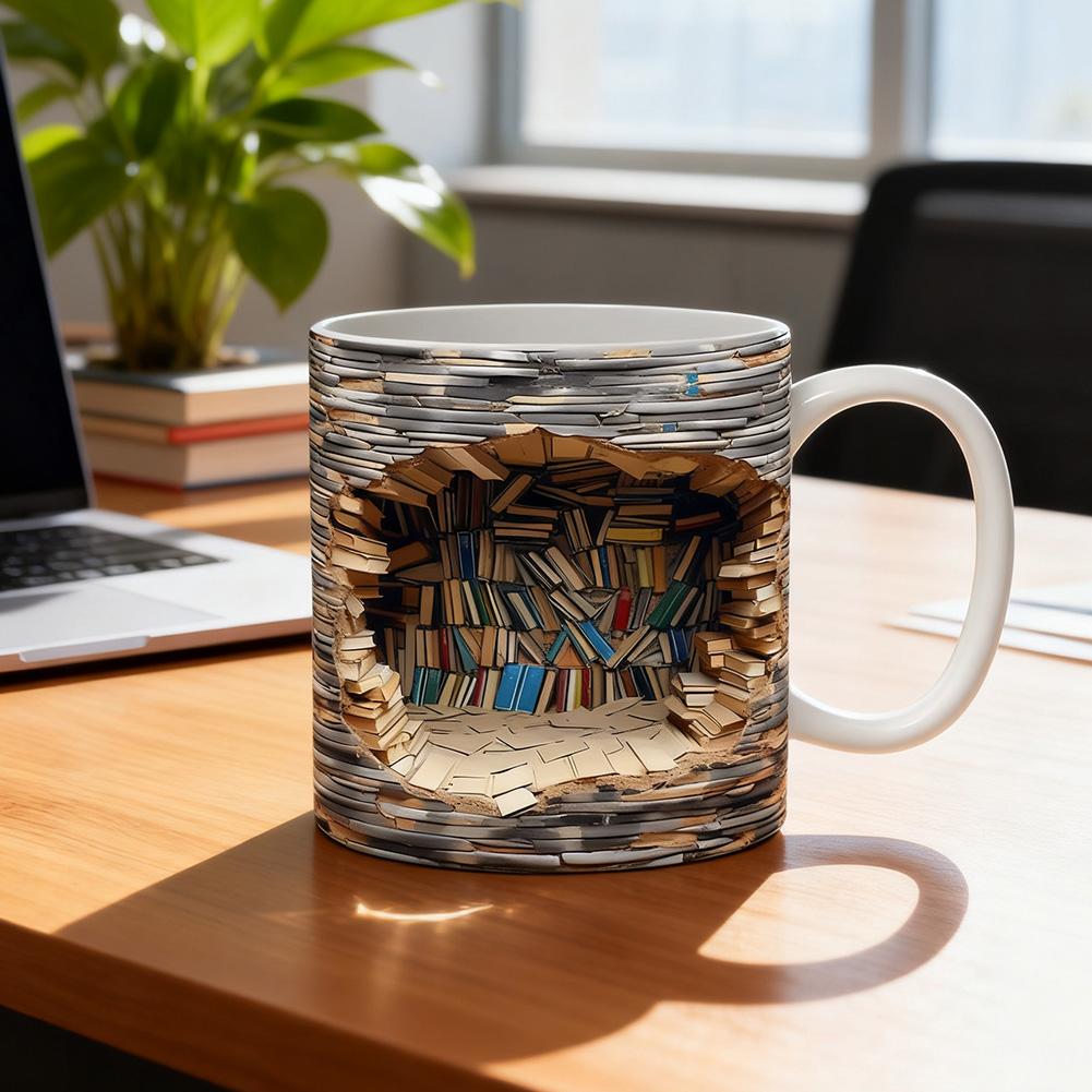 3D 창의적인 공간 디자인 머그잔 커피잔 크리스마스 선 - Coffee Tea Library 리뷰 및 가격