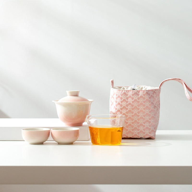 식물 유약 그라데이션 여행용 차 세트 세라믹 공부차 세 - Gongfu Tea Set 리뷰 및 가격