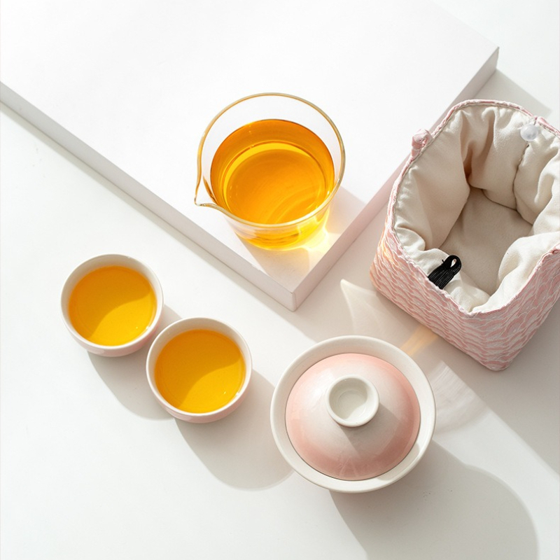 식물 유약 그라데이션 여행용 차 세트 세라믹 공부차 세 - Gongfu Tea Set 리뷰 및 가격