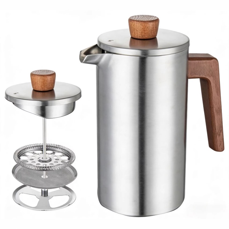 저스틴라우 1000ml 스테인리스 스틸 프렌치 프레스  - Coffee Tea Pot 리뷰 및 가격