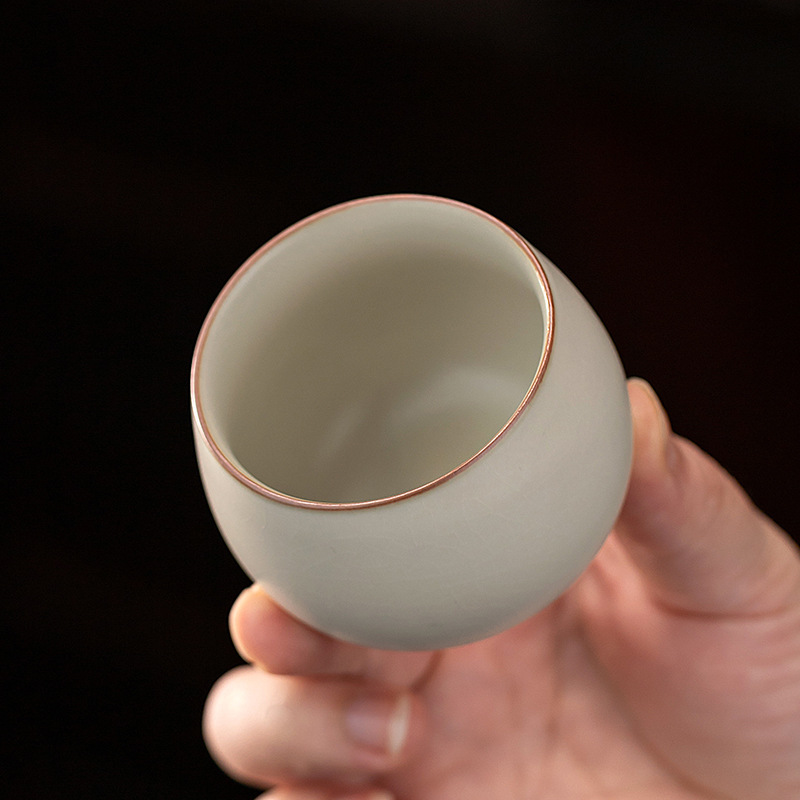 부드러운 노란색 루 가마 도자기 찻잔 개인용 마스터 컵 - Gongfu Tea Set 리뷰 및 가격