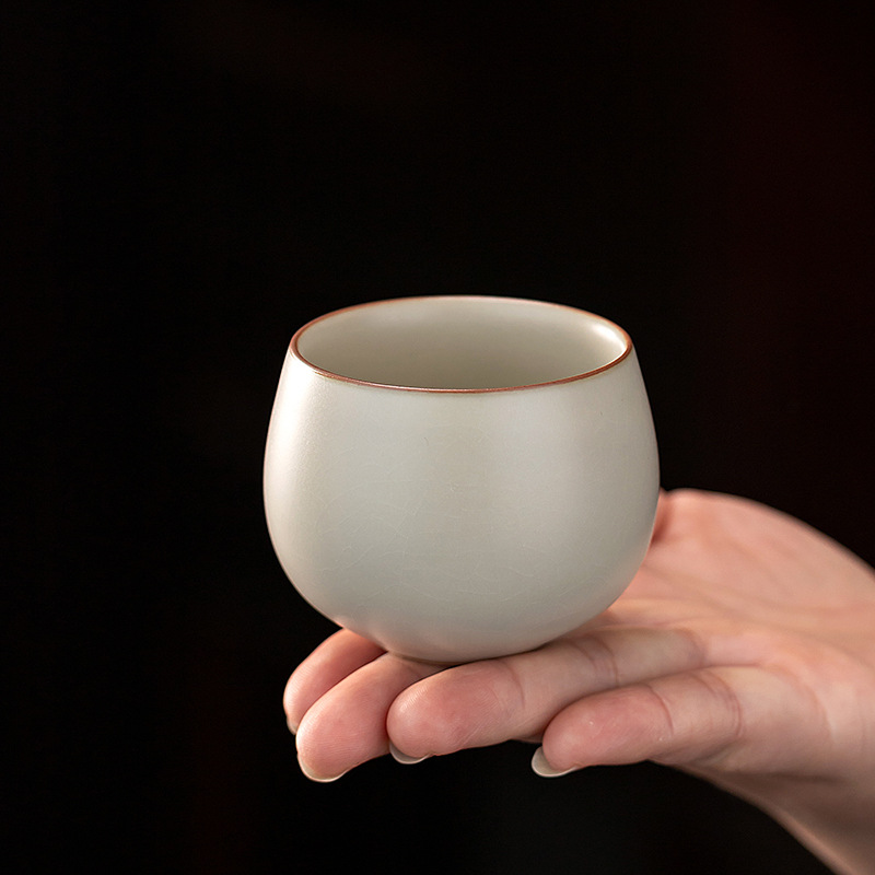 부드러운 노란색 루 가마 도자기 찻잔 개인용 마스터 컵 - Gongfu Tea Set 리뷰 및 가격