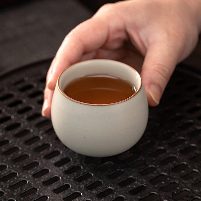 부드러운 노란색 루 가마 도자기 찻잔 개인용 마스터 컵 - Gongfu Tea Set 리뷰 및 가격