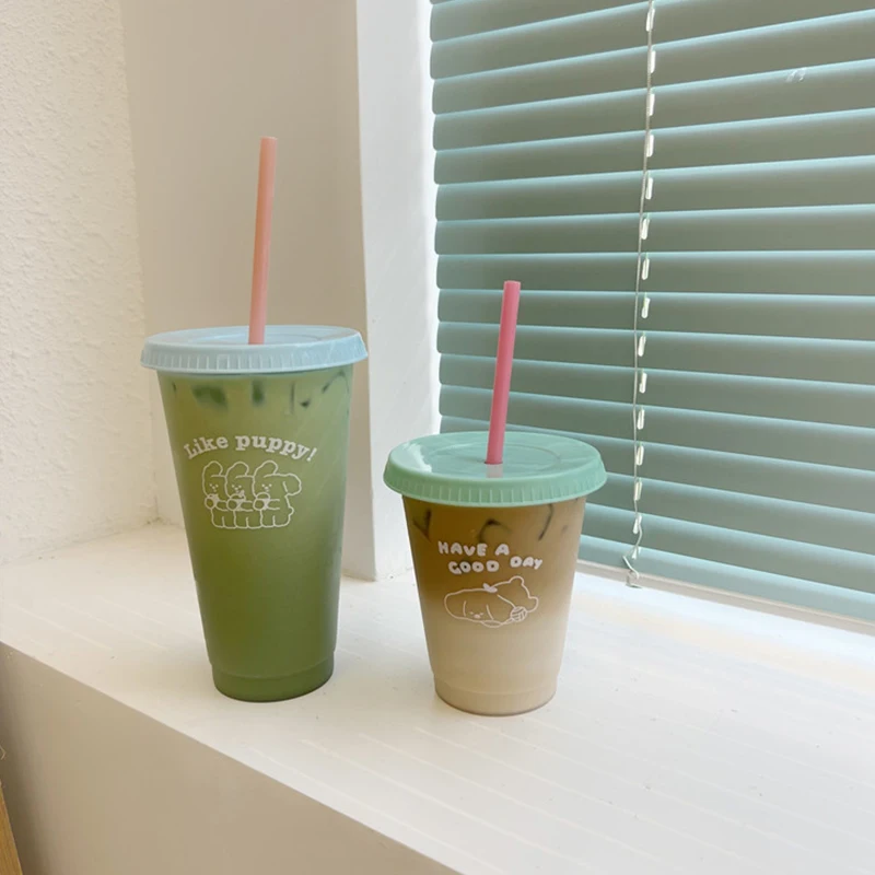 커피 주스 우유 차용 물컵 귀여운 플라스틱 냉음료 컵  - Cold Brew Jar 리뷰 및 가격