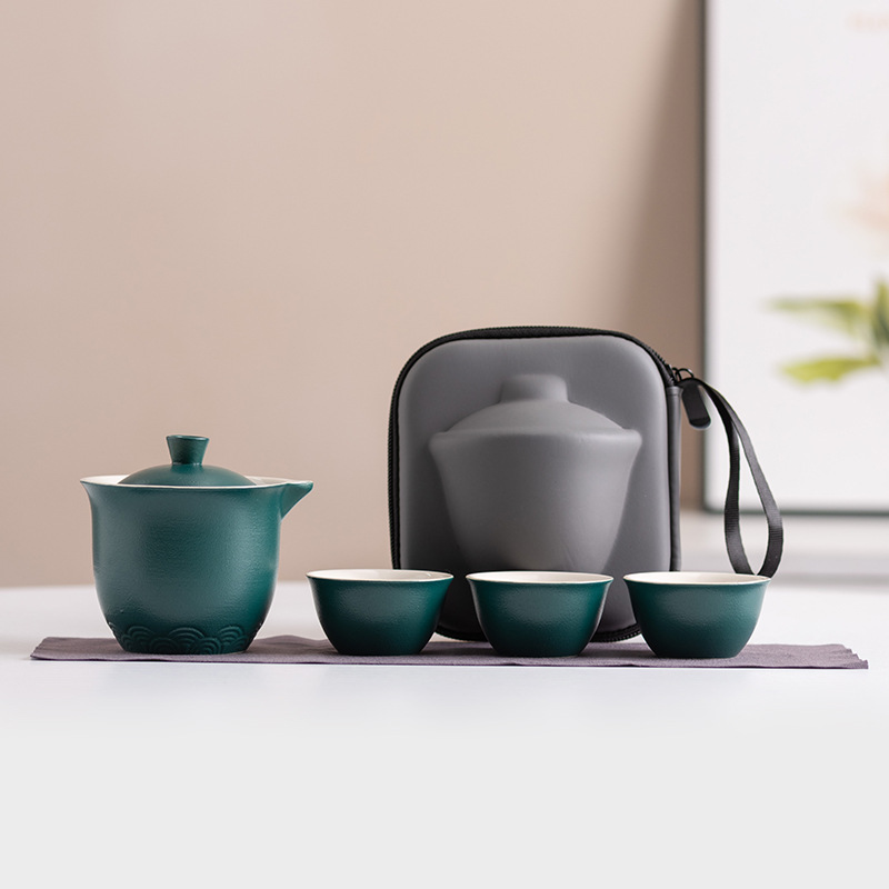 휴대용 도자기 차 세트, 풀세트 공부차 키트, 휴대용  - Gongfu Tea Set 리뷰 및 가격