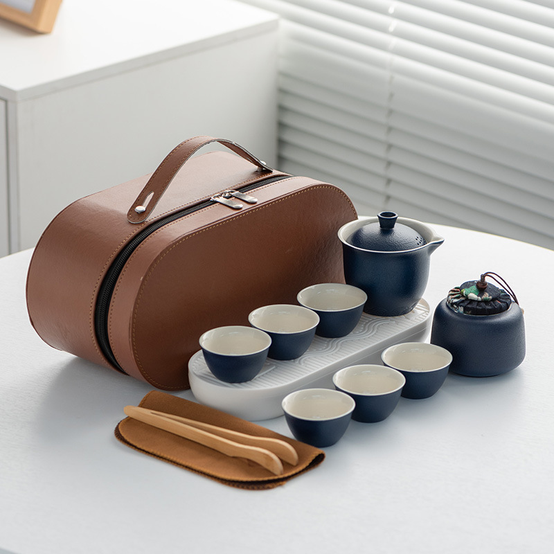 휴대용 도자기 차 세트, 풀세트 공부차 키트, 휴대용  - Gongfu Tea Set 리뷰 및 가격