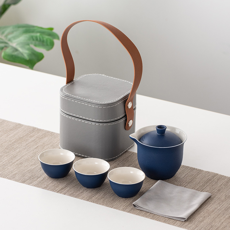 휴대용 도자기 차 세트, 풀세트 공부차 키트, 휴대용  - Gongfu Tea Set 리뷰 및 가격