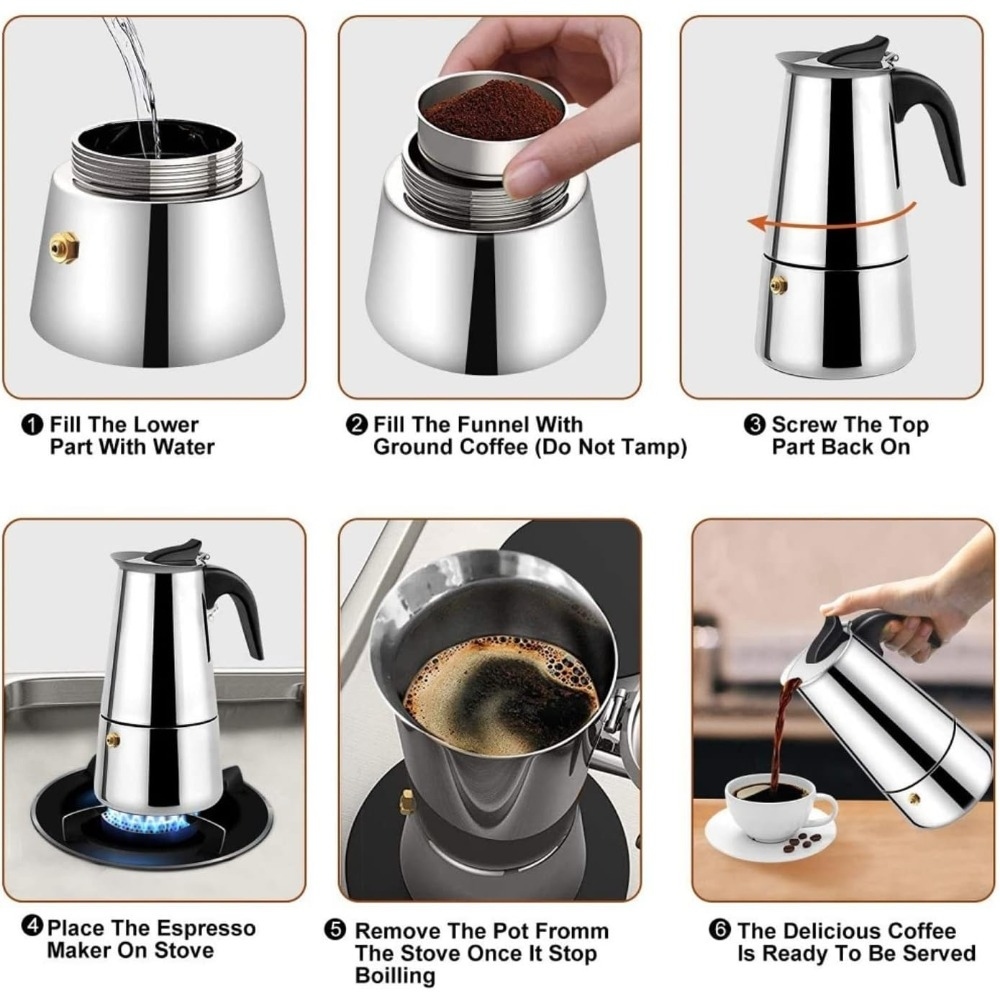 모카 커피 포트 스테인레스 스틸 에스프레소 포트 커피  - Coffee Tea Pot 리뷰 및 가격