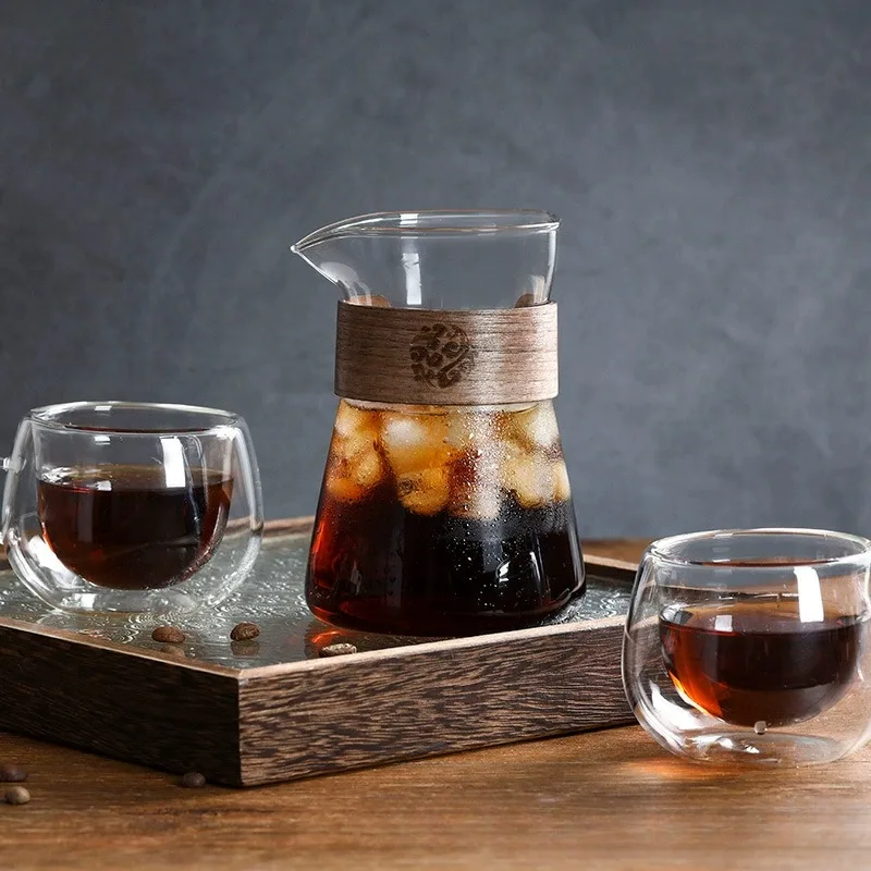 목재 내열성 층, 높은 붕규산 에스프레소 샷 유리 머그 - Cold Brew Jar 리뷰 및 가격