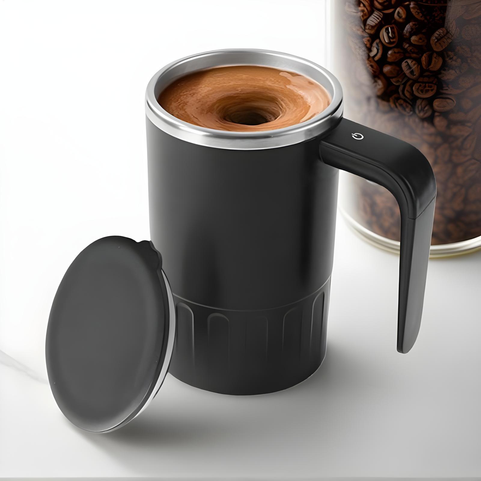 뚜껑이 있는 자동 교반 커피 머그컵 충전식 380ml  - Coffee Tea And Cocoa 리뷰 및 가격